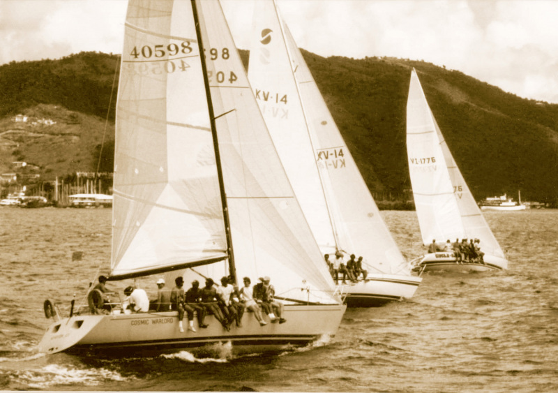 Vintage Sailboats at Bitter End Yacht Club